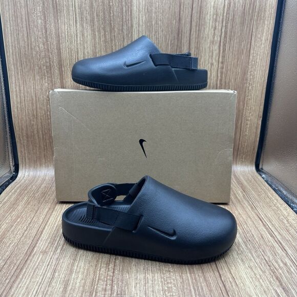 Nike Calm Mule Men's 7 / Womens 8 Black Slip On Slides Shoes FD5130-001 NEW - Picture 1 of 10